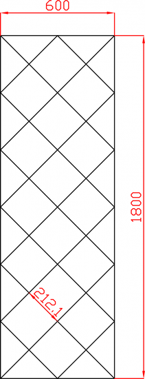 Lustra premium w karo płytki lustrzane fazowane 600x1800 mm faza 12mm