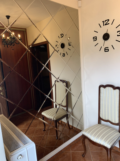 	Lustra Glamour w karo płytki lustrzane fazowane 600mm x 2400mm faza 12mm