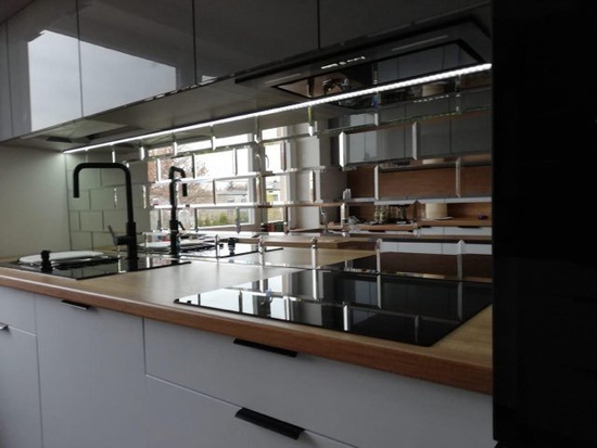 Płytka fazowana lustro srebrne 299,5mm x 200mm