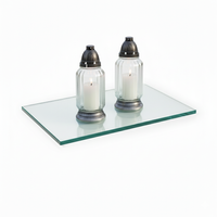 Szklana podstawka pod znicze lub świece 400x300mm bezbarwna