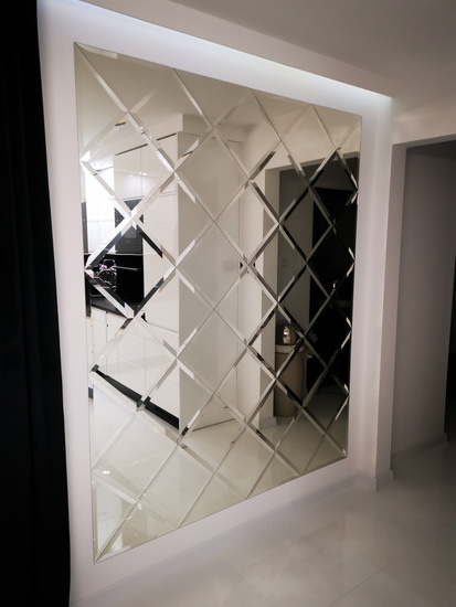 Lustra Glamour na każdy wymiar płytki lustrzane fazowane 700mm x 2100mm faza 12mm
