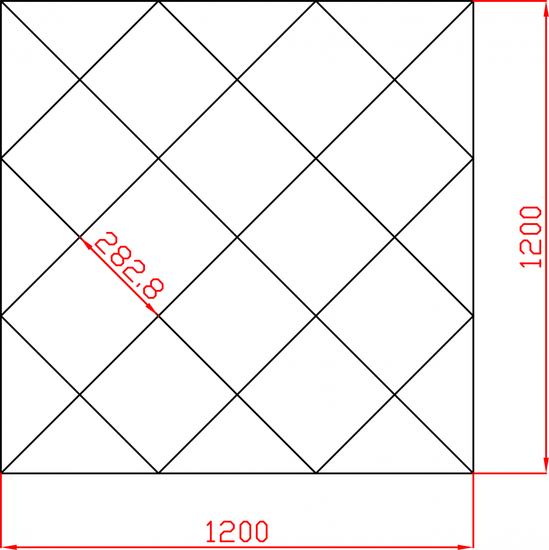 Lustro Fazowane Glamour płytki lustrzane fazowane 1200mm x 1200mm faza 12mm