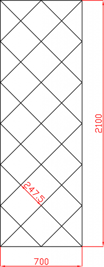 Lustra Glamour na każdy wymiar płytki lustrzane fazowane 700mm x 2100mm faza 12mm