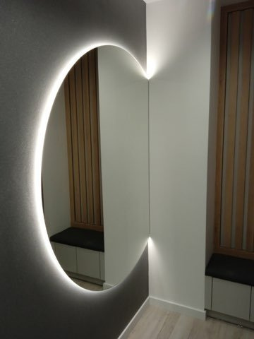 Lustro okrągłe srebrne 4mm koło fi 200mm