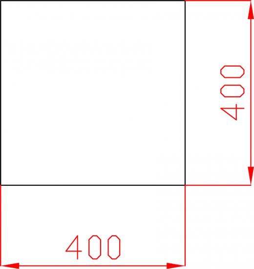Płytki fazowane lustrzane, lustro srebrne kwadrat 400mm x 400mm