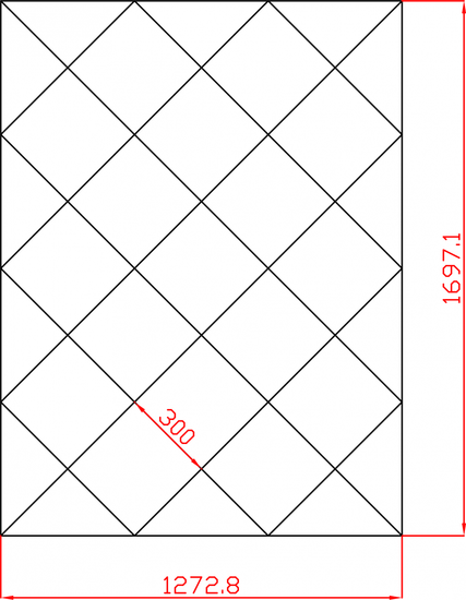 Lustra Glamour na każdy wymiar kafelki lustrzane fazowane 1272,8mm x 1697,1mm faza 12mm