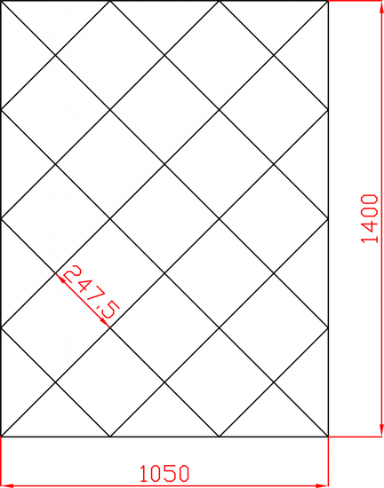 Lustro Fazowane Glamour płytki lustrzane fazowane 1050x1400 mm faza 12mm