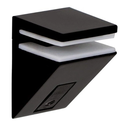 Uchwyt do półki szklanej czarny U-1