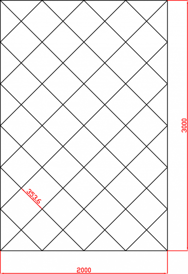 Lustro Fazowane Glamour płytki lustrzane fazowane 2000x3000 mm faza 12mm