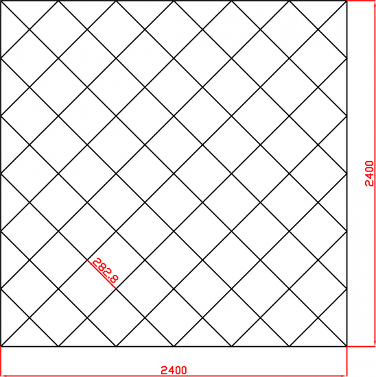 Lustro Glamour fazowane płytki lustrzane producent 2400x2400 mm faza 12mm