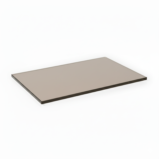 Szklana podstawka pod znicze lub świece 400x300mm brązowa