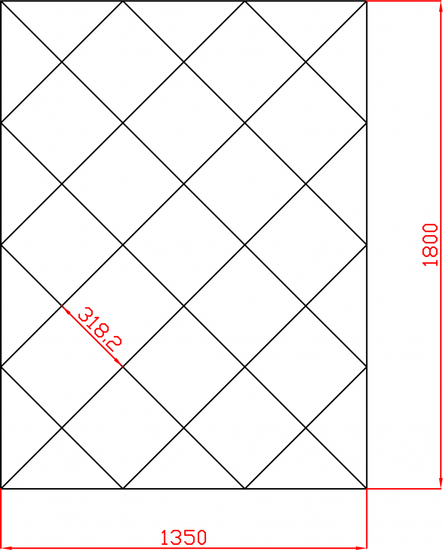 Lustra Glamour na każdy wymiar kafelki lustrzane fazowane 1350mm x 1800mm faza 12mm