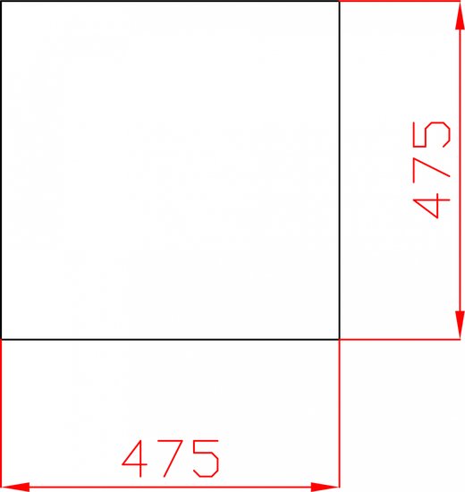 Kafelki lustrzane fazowane lustro srebrne kwadrat 475mm x 475mm