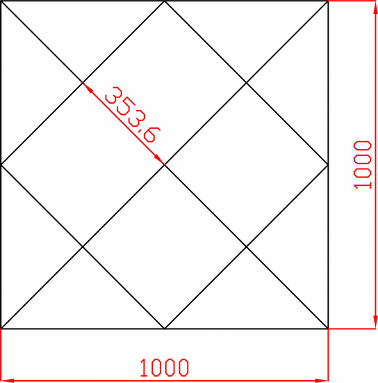 Lustro fazowane Glamour 1000x1000 mm faza 12mm PREMIUM
