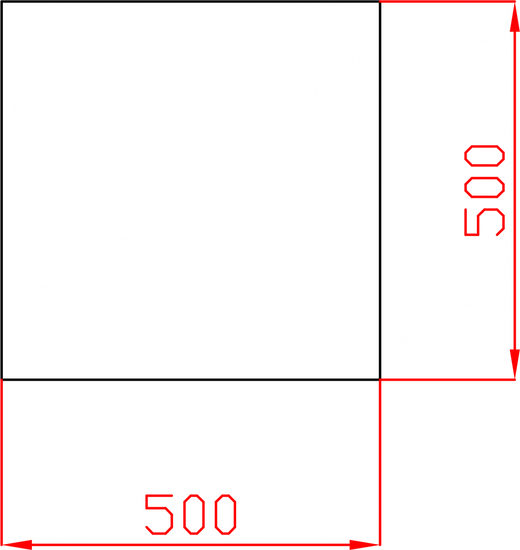 Kafelki lustrzane fazowane lustro srebrne kwadrat 500mm x 500mm
