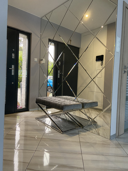 Lustro Fazowane Glamour płytki lustrzane fazowane 1200mm x 1600mm faza 12mm