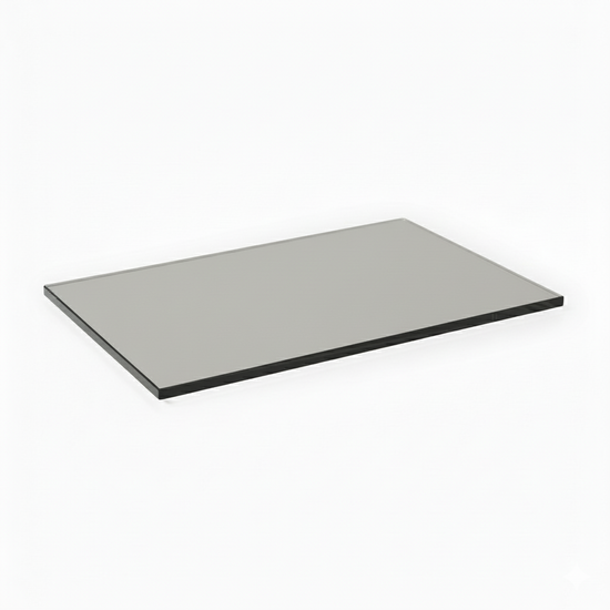 Szklana podstawka pod znicze lub świece 400x300mm grafitowa