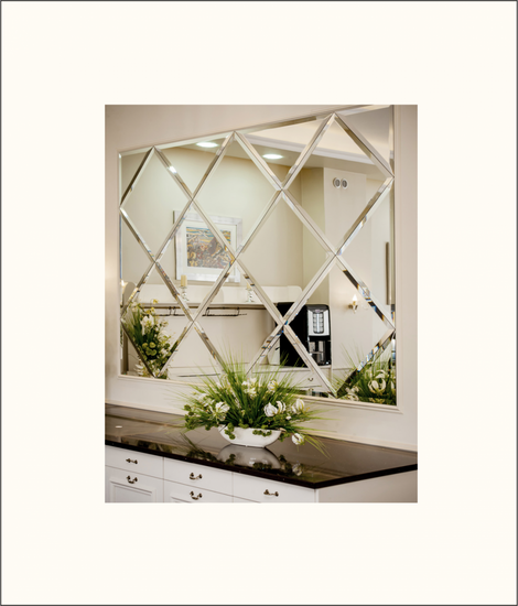 Lustro Glamour na każdy wymiar płytki lustrzane fazowane 1697,1mm x 2121,3 faza 12mm