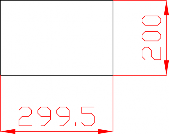 Płytka fazowana lustro srebrne 299,5mm x 200mm