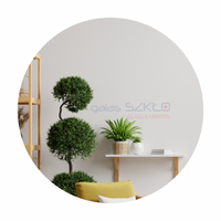 Lustro okrągłe srebrne 4mm dekoracyjne, loft, koło fi 550mm szlifowane