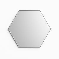 Lustro srebrne heksagon 280x242mm