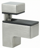 Uchwyt do półki szklanej stal szczotkowana U-3