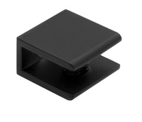 Uchwyt do półki szklanej czarny U-4