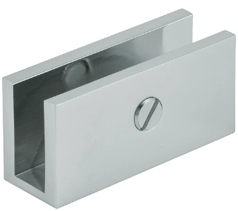 Uchwyt do półki szklanej chromowany U-2