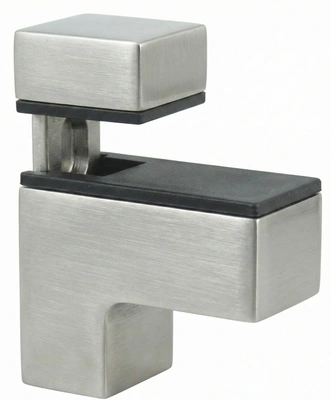 Uchwyt do półki szklanej stal szczotkowana U-3